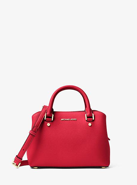 Bolso Satchel Savannah Pequeño De Piel Saffiano