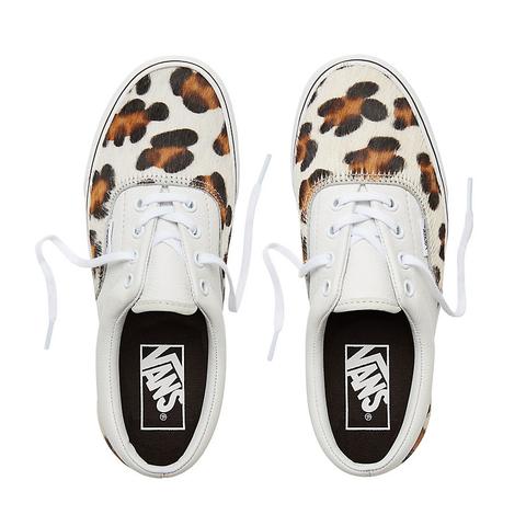 vans calf hair leopard era shoes