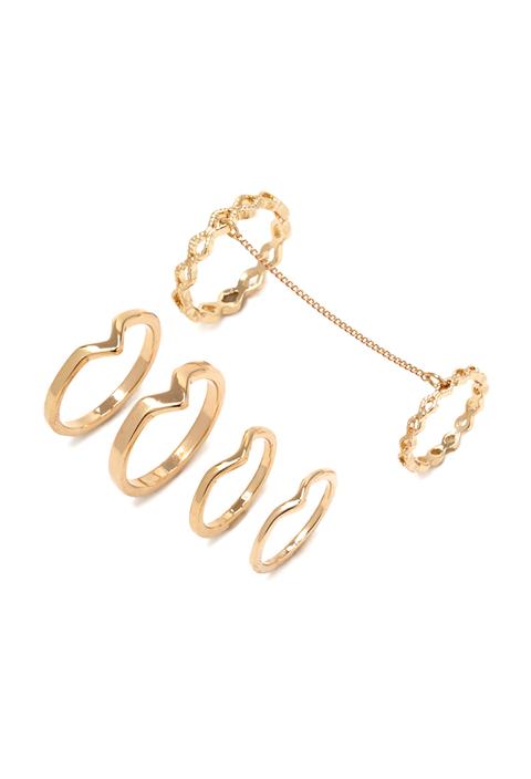 Chain-linked Ring Set