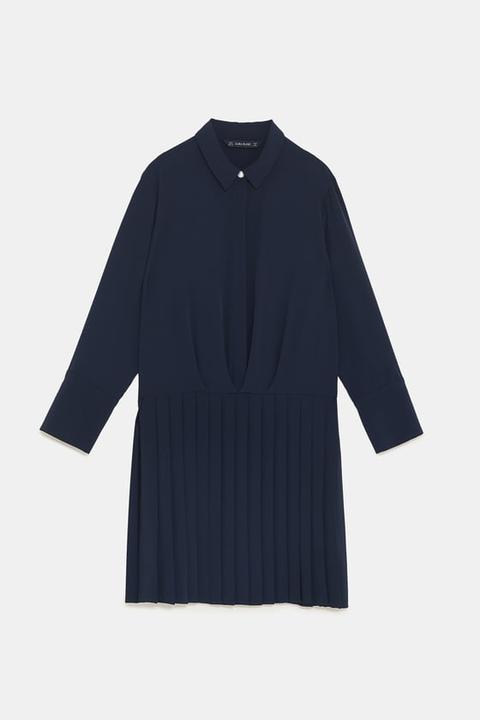 Vestito Con Gonna Plissé
