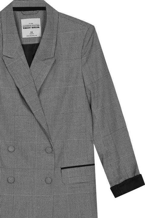 Blazer Principe Di Galles Grigio