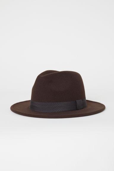 H & M - Cappello In Feltro - Marrone