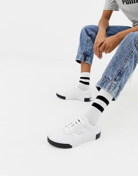 Puma - Cali - Sneakers Bianche E Nere - Bianco