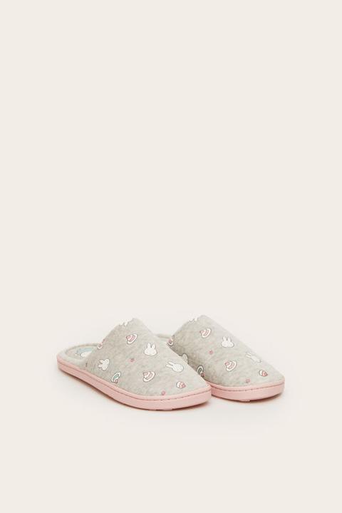 Zapatilla Casa Abierta Gris Miffy