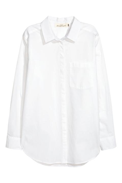 Camisa De Algodón - Blanco