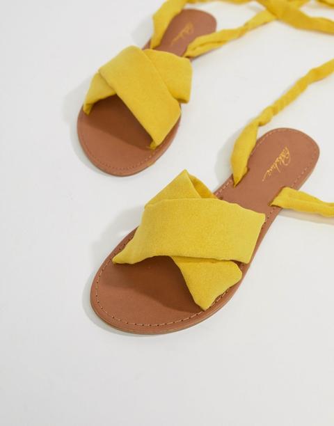 Sandalias Planas Atadas En La Pierna De Park Lane from ASOS on 21 Buttons