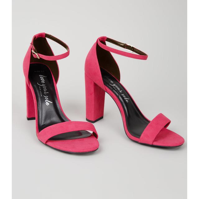 bright pink shoes wide fit