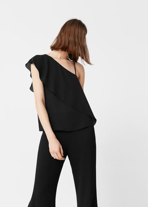 Blusa Asimétrica Volante