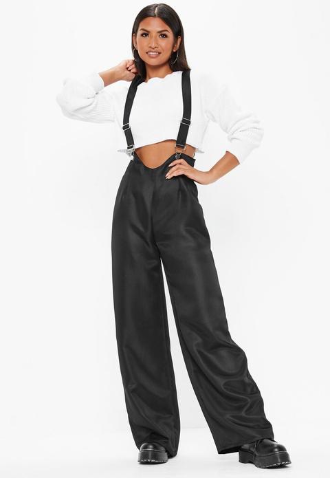 Black Dungaree Trousers, Black