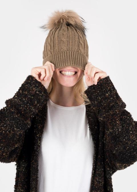 Gorro Trenza Pelo Tono