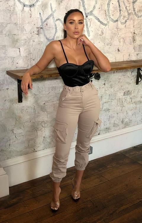 Stone Utility Cuffed Trousers - Sunny