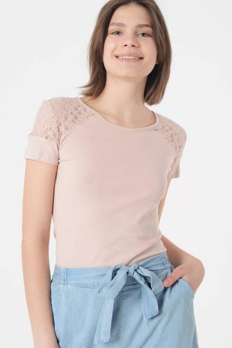 T-shirt Spalle Pizzo