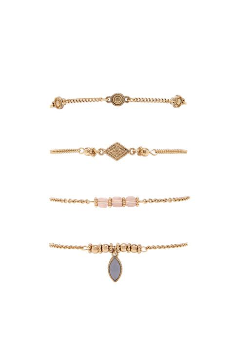 Faux Gem Bracelet Set