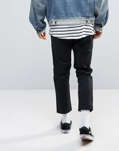 cropped black chinos