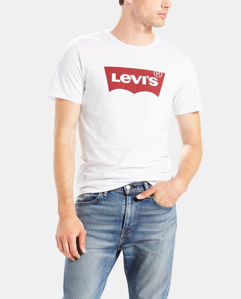 Levi's - Camiseta De Hombre Levi´s Blanca De Manga Corta