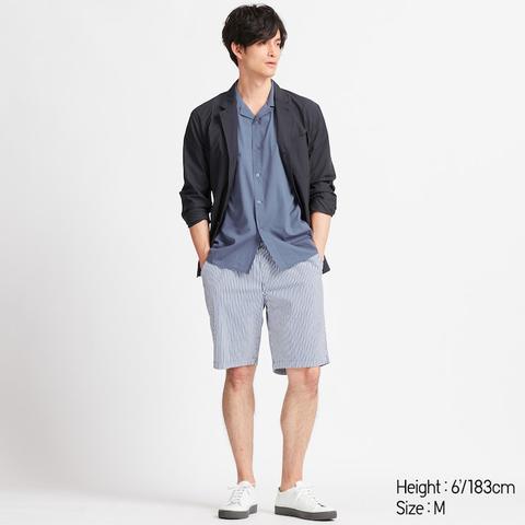 Chemise Col Ouvert Manches Courtes Homme