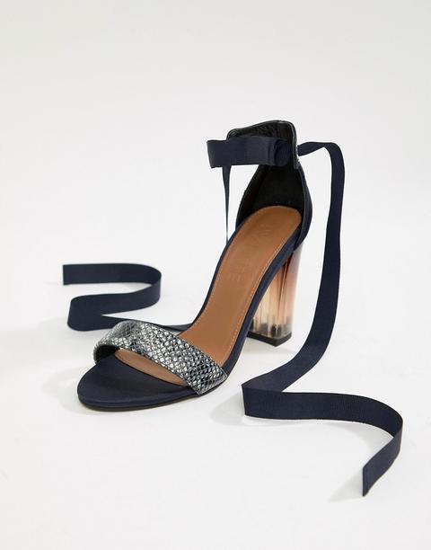 Sandalias De Tacón Iris De Asos White