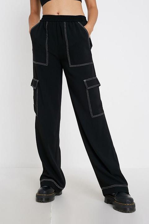 Uo Moss Pull-on Puddle Trousers - Black 