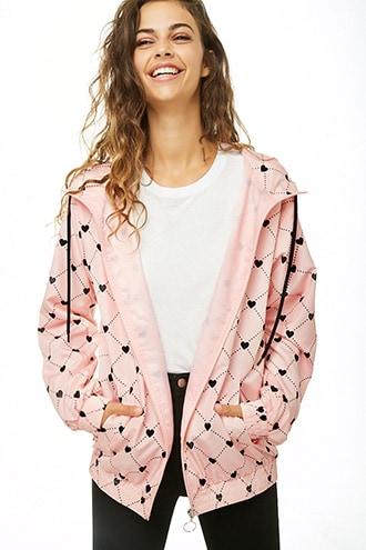 Forever 21 pink outlet windbreaker