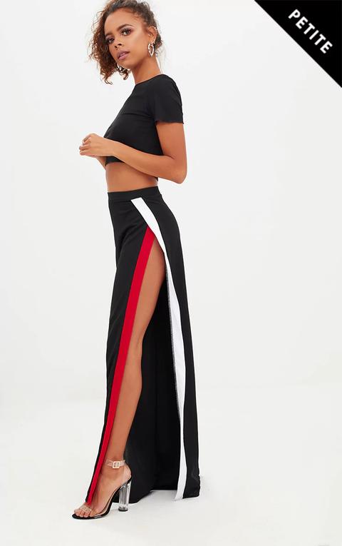 split flared trousers