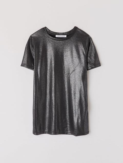 T-shirt Lurex Slim Nero