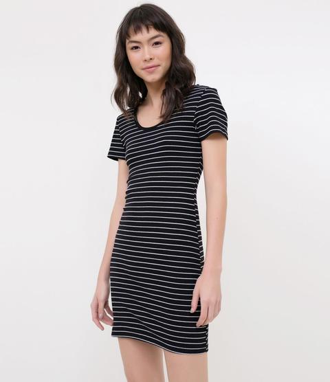 vestido renner listrado