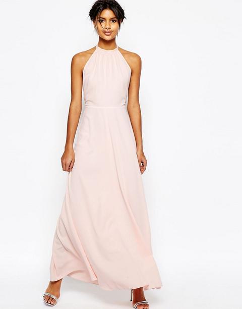 Vestido Largo Con Espalda Abierta De Asos