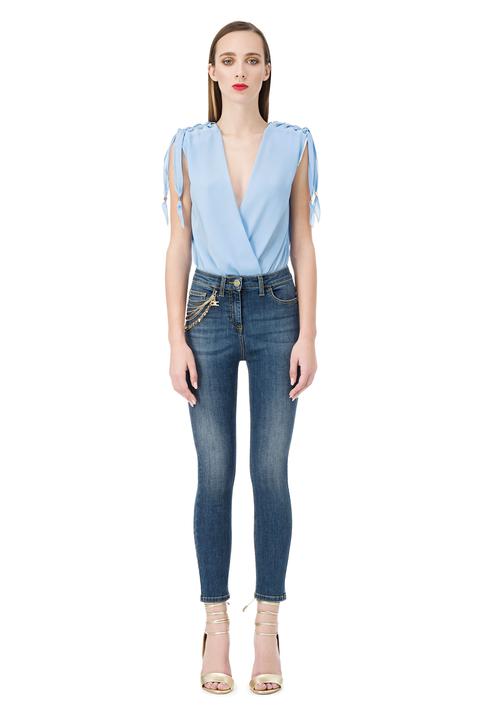 Jeans Skinny Con Catena