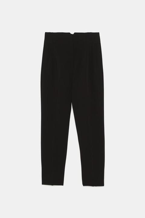 Darted High Waist Trousers