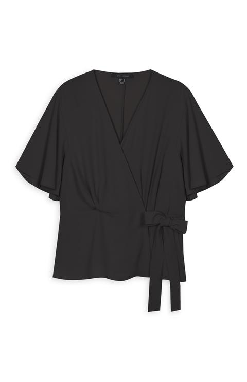 Blusa Cruzada Negra