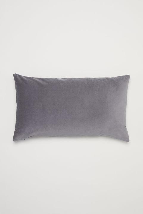 H & M - Cotton Cushion Cover - Grey