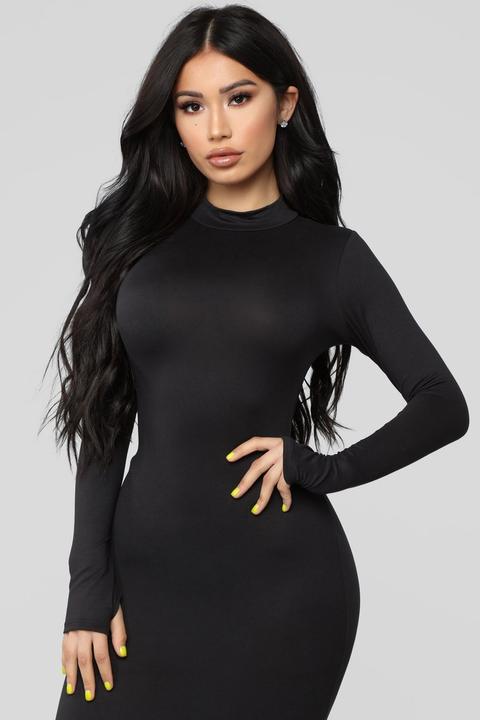 Full Coverage Maxi Dress - Black from 