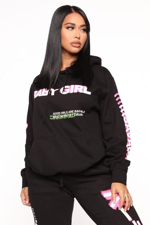 Foreign Babe Hoodie - Black