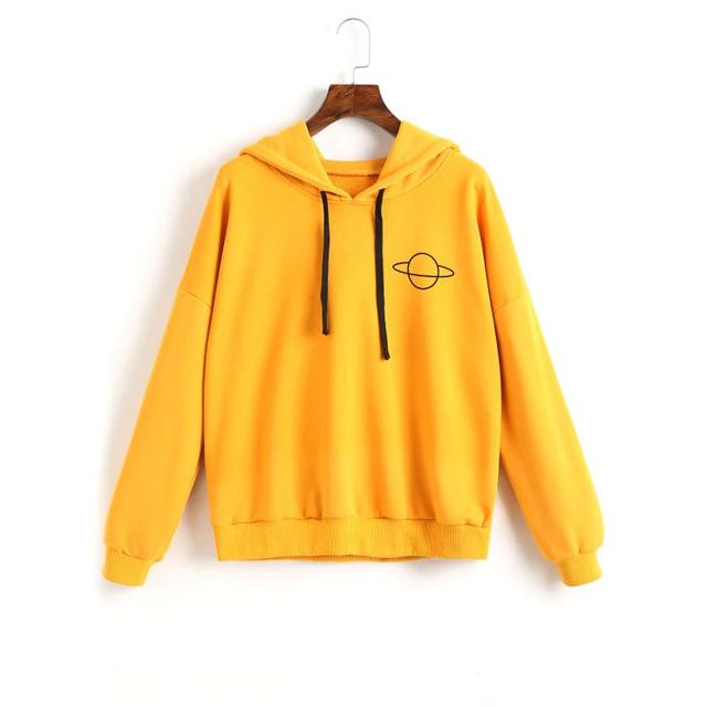 zaful yellow hoodie