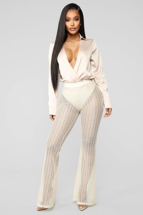 Got It Like That Crochet Pants - Ivory