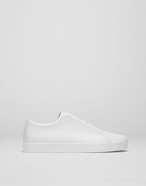 Sneakers Lacci Nascosti Bianche