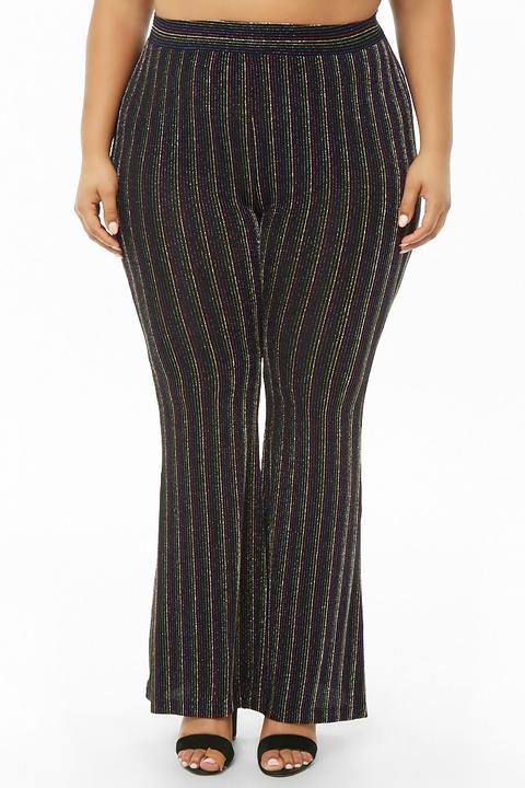 Striped flare pants forever sales 21