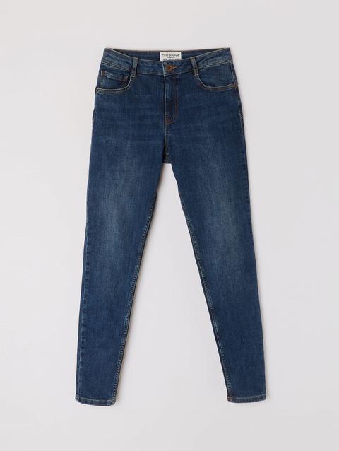 Jeans Skinny Push Up Blu Denim Scuro