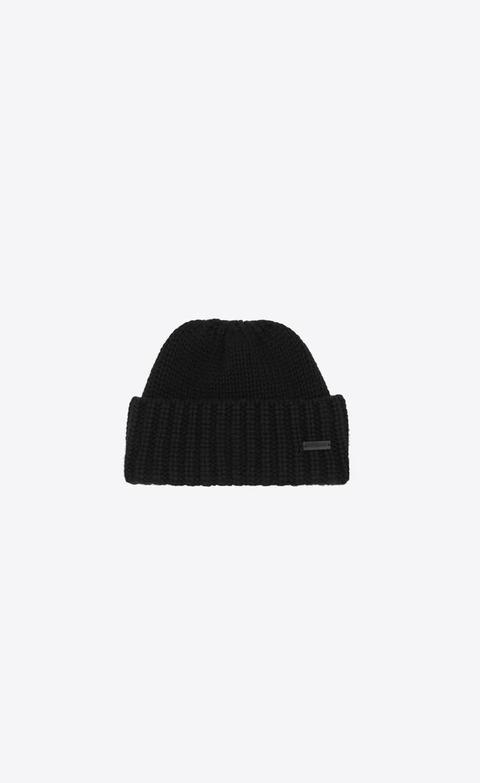 Bonnet À Revers En Cachemire