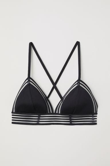 H & M - Top Bikini Imbottito - Nero