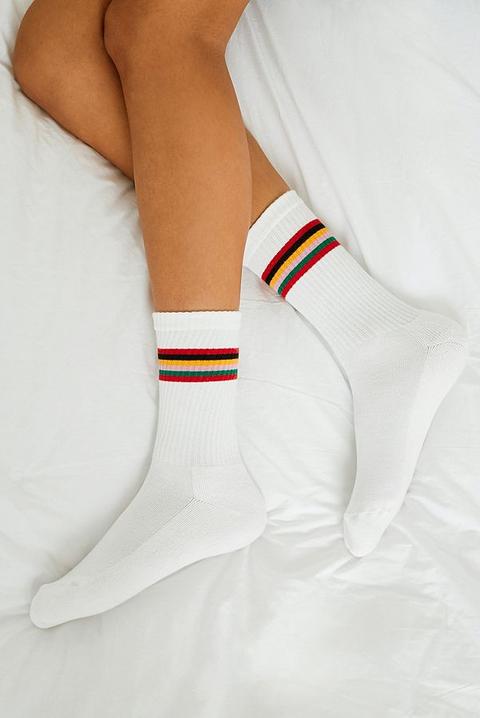 Urban Outfitters - Sportliche Socken Mit Regenbogenstreifen - Damen A4040
