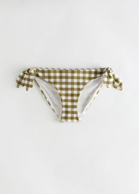 Gingham Tie Bikini Briefs