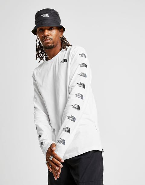 north face long sleeve white