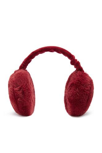 Forever 21 Faux Fur Ear Muffs Burgundy