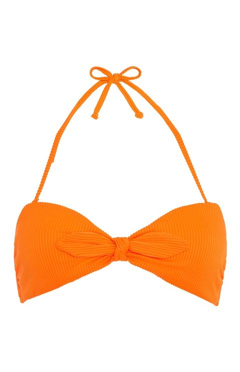 Bikinitop In Orange Mit Zierschleife