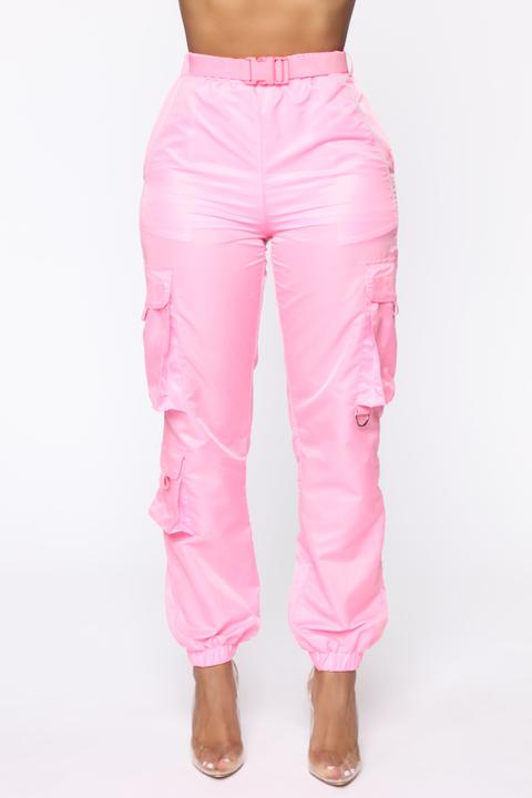 pink joggers