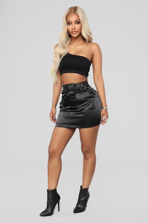 Blakely Cargo Skirt - Black