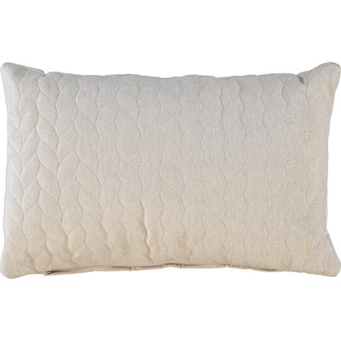 Beige Embossed Pattern Rectangle Cushion 40x60cm