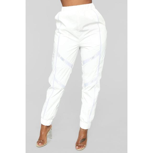 fashion nova white joggers