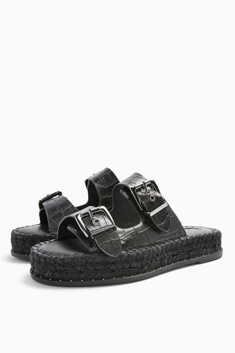 Womens Palm Black Espadrille Sandals Black Black from Topshop